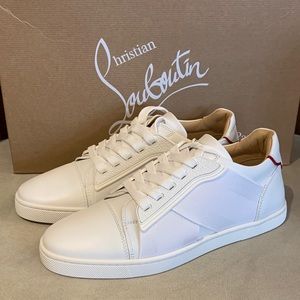 New Auth Christian Louboutin White Sneaker